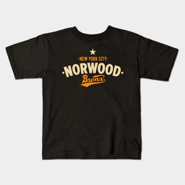 Norwood Bronx - Norwood, NYC Apparel Kids T-Shirt by Boogosh